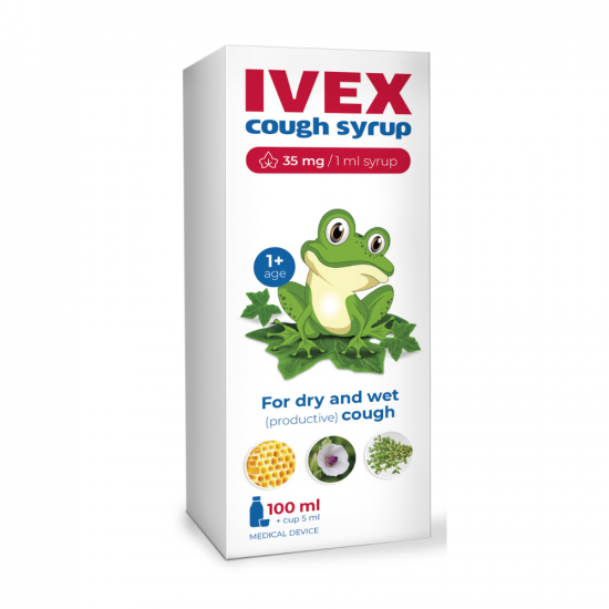 IVEX SZIRUP KÖHÖGÉS ELLEN 1 ÉVES KORTÓL - 100ML